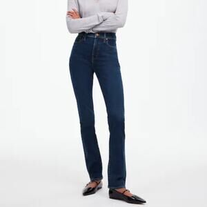 Madewell  Perfect Vintage Jeans Dark Larkspur Wash Slim Straight High Rise 25